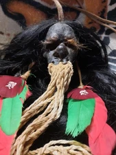 MUSEUM QUALITY SHRUNKEN HEAD REPLICA, AMBIGUOUS, JIVARO, ACHUARA, HUMAN SKULL 💀