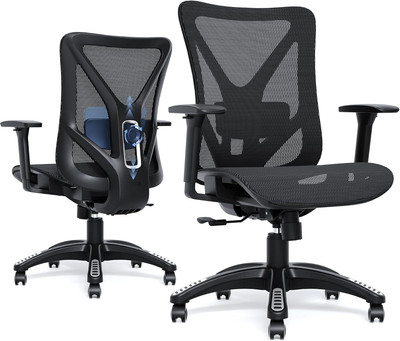 Ergonomic Office Chair, Mesh Computer Desk Chairs with Adjustable Lumbar Support