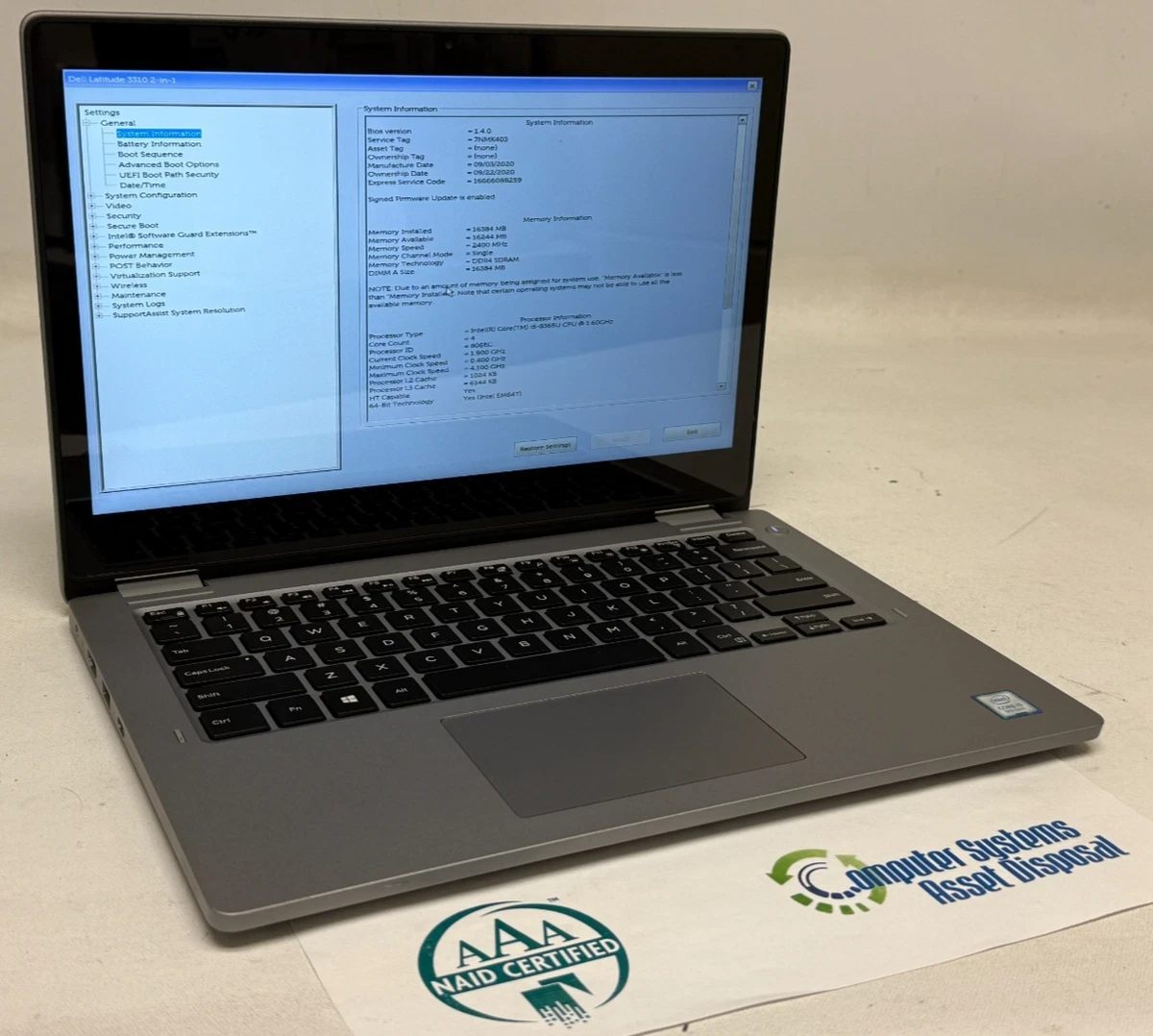 Dell Intel Core i5 8th Gen. PC Laptops & Netbooks 256 GB SSD
