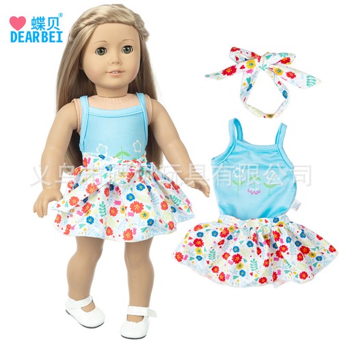 Doll Clothes (18-19,5 Inch). Dress、Shirt for Gotz and American Girl. Handmade. - Foto 18 di 38