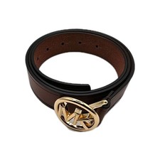 Michael Kors Women's Logo Buckle Leather Belt Brown Size S M L XL