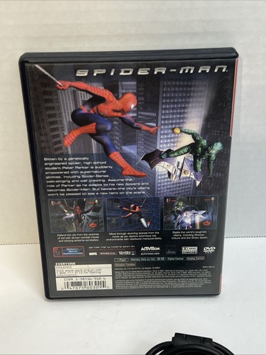 Spider-Man PS2 PlayStation 2 Complete CIB With Spiderman Controller - Picture 5 of 7