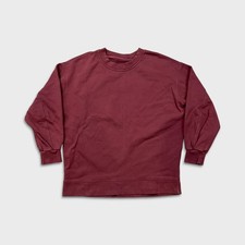 Lululemon Perfectly Oversized Crew Womens Red Large Relaxed Pullover Sweatshirt