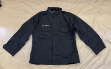 US Navy 2POC Coat Size Large-Regular Flame-Resistant Class 1 Blue Blouse USN