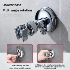 Adjustable Shower Head Holder Suction Cup Handheld Showerhead Wall Mount Bracket