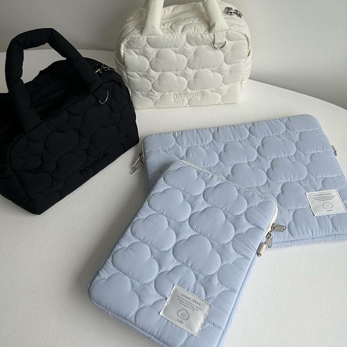 Cute Clouds Laptop Bag Shockproof Tablet Bag Protective Cover Laptop Bag Women - Afbeelding 11 van 22