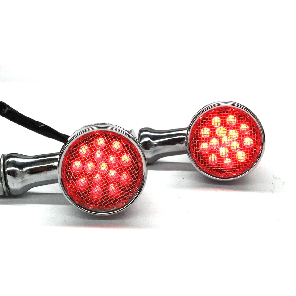 4X Motorcycle Bullet LED Turn Signals Light For~Harley Davidson Softail Springer - Image 3 of 4
