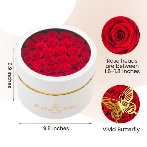 Preserved Roses Forever Flowers Roses in A Box 27 Piece Forever Real Roses Mo... - Picture 3 of 6