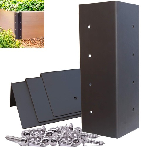 Set of 4 Raised Garden Bed Corner Brackets for 10"-12" Bed