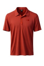 THE NORTH FACE Mens Large Golf performance Red Polo Short sleeve Lightweight