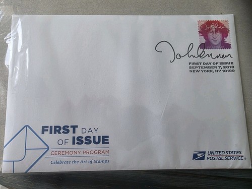JOHN LENNON BEATLES US COMMEMORATIVE POSTAGE PORTFOLIO - Picture 3 of 5
