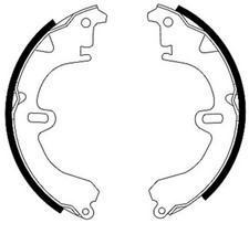 Bremsbackensatz TEXTAR 91032500 für CARINA TOYOTA CELICA COROLLA CAMRY 6 4 5 16V