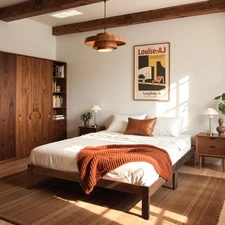 Hokway Wood Full Size Bed Frame- No Wobble,Noise-Free,Easy Assembly with Precise