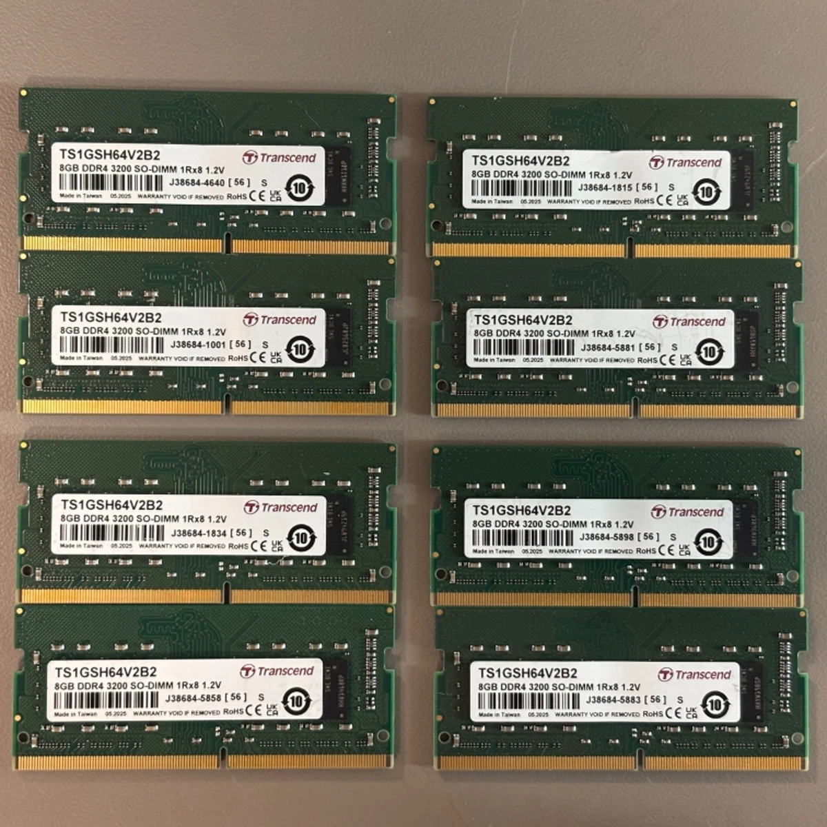 Transcend 8 GB SO-DIMM Computer Memory (RAM) for sale | eBay