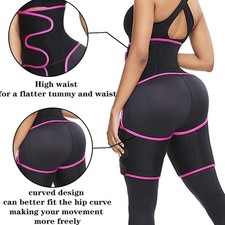 Neoprene Thigh Shaper High Waist Body Shaper Slimmer Wrap Thermo Trainer M / XL