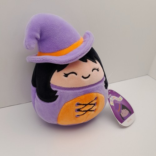 Peluche de Halloween Squishmallow Winnie Witch púrpura suave naranja 6 pulgadas nuevo con etiquetas - Imagen 4 de 9