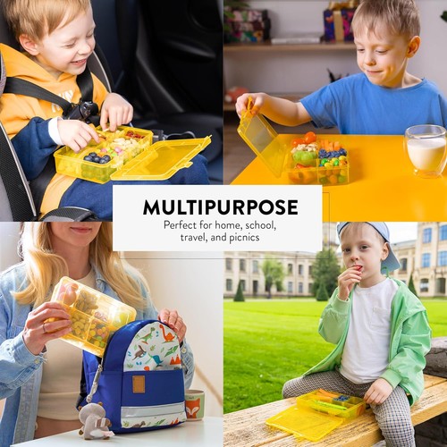 Snack Box Containers Set of 2-Reusable,100 Dissolvable Small, Marigold - Picture 7 of 9