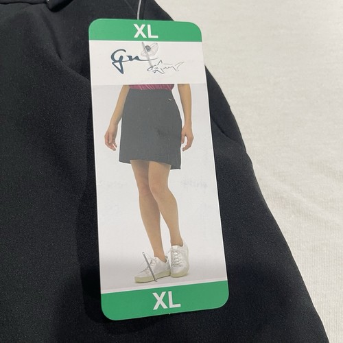 Greg Norman Donna Elasticizzato Golf Foderato Corto con 3 Tasche Skort, Nero, Taglia XL - Foto 2 di 6