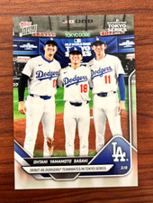 2025 Topps Now MLB Tokyo Series #7 Shohei Ohtani Yamamoto Roki Sasaki Debut