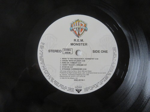 R.E.M. Monster WARNER BROS 1994 EU UK 1ST PRESSING VINYL LP 9362-45740-1 - Imagen 8 de 12