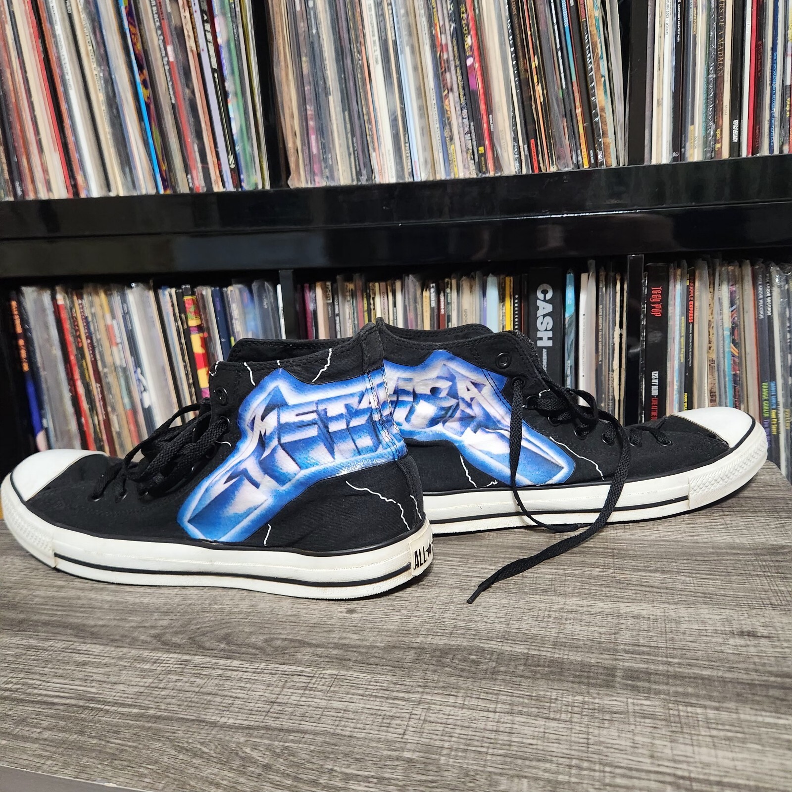 Metallica Converse Hightops Ride The Lightning ☆RARE☆ Size 13 Men's