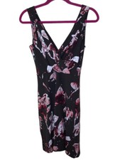 Ann Taylor floral v neck sleeveless dress size XS