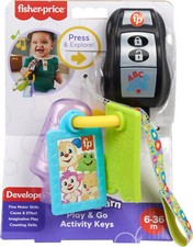 Fisher-Price Baby Travel Toy Laugh & Learn Play & Go Activity Keys 6m+