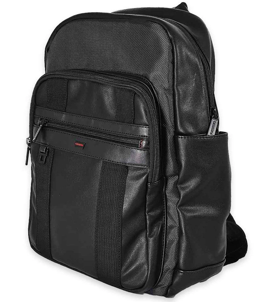 Backpack Man Woman Leather Black Carrera Jeans Waterproof Sport Free Time  Travel | eBay