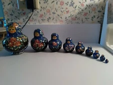 Set of 9 Wooden Nests Dolls