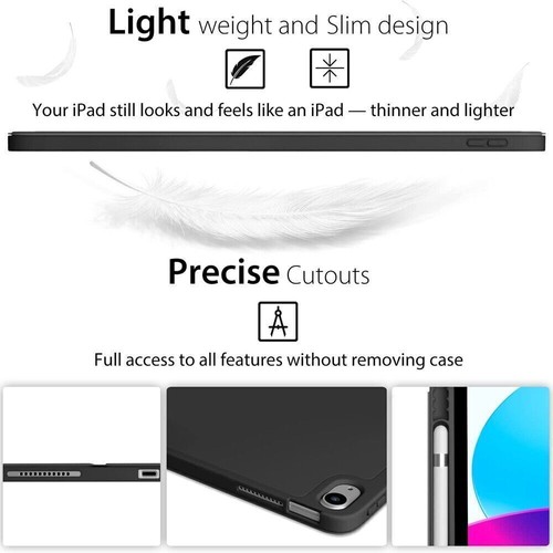 Smart Case For iPad 10/9/8/7/6/5th Gen Pro 11 12.9 Air 4/5th with Pencil Holder - Picture 20 of 51