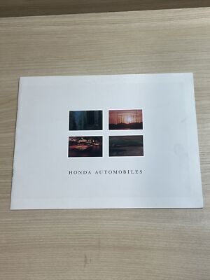 #ad 1990 Honda Automobiles Brochure Catalog Dealership Specs $6.99
