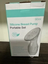 Silicone Manual Breast Milk Pump Portable Set 90ml brand new baby shower