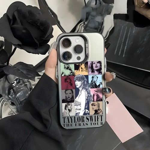 NEW 2025 Taylor S. Swift Aurora Laser iPhone Case – Black & Purple Matte Metalli - Photo 7 sur 8