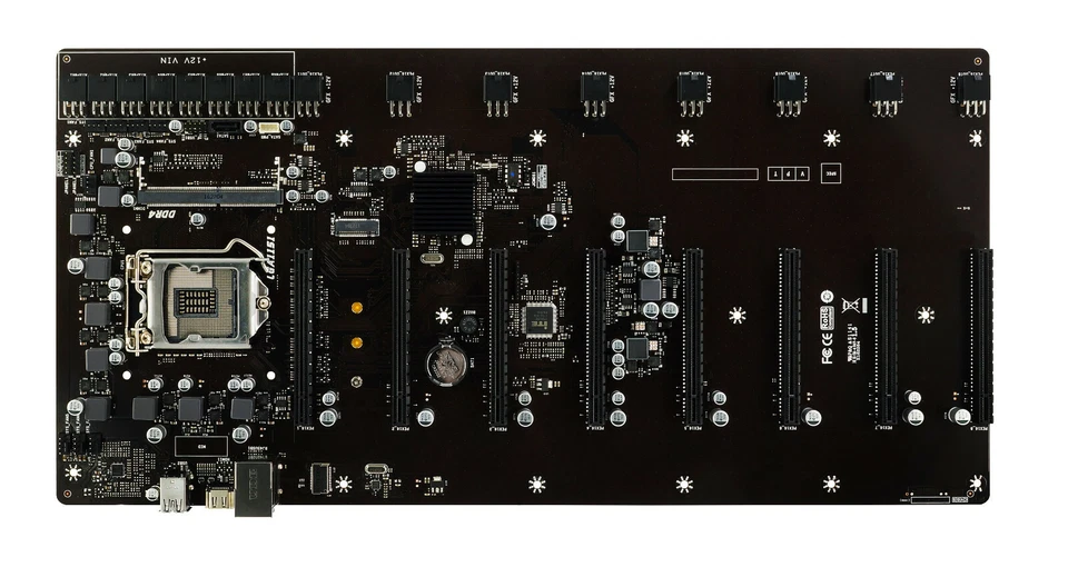 Biostar TB360-BTC D+ LGA1151 SODIMM DDR4 8 GPU Support GPU Mining Motherboard - Image 2 of 4