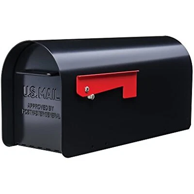 Gibraltar Mailboxes Ironside Large Capacity Galvanized Steel Black, Post-Mount - Image 1 of 4