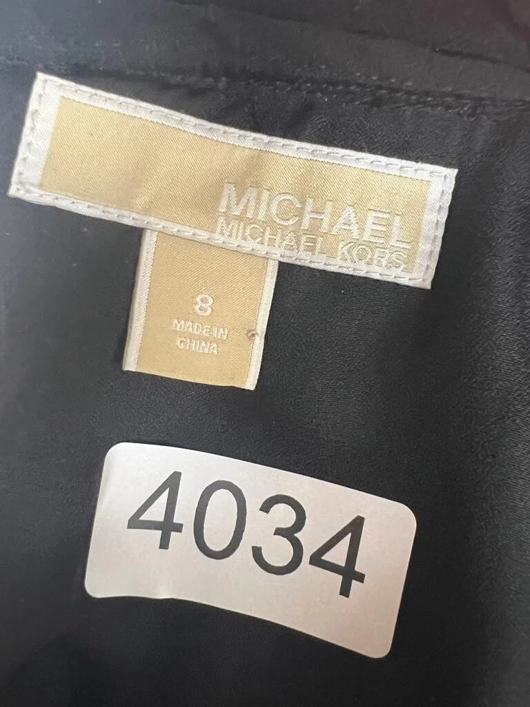 Abito Michael Kors nero oro paillettes tubino cocktail sera taglia 8