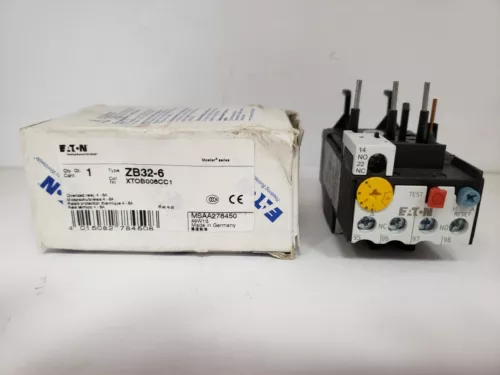 EATON ZB32-6 XTOB006CC1 THERMAL OVERLOAD RELAY 4-6A NIB