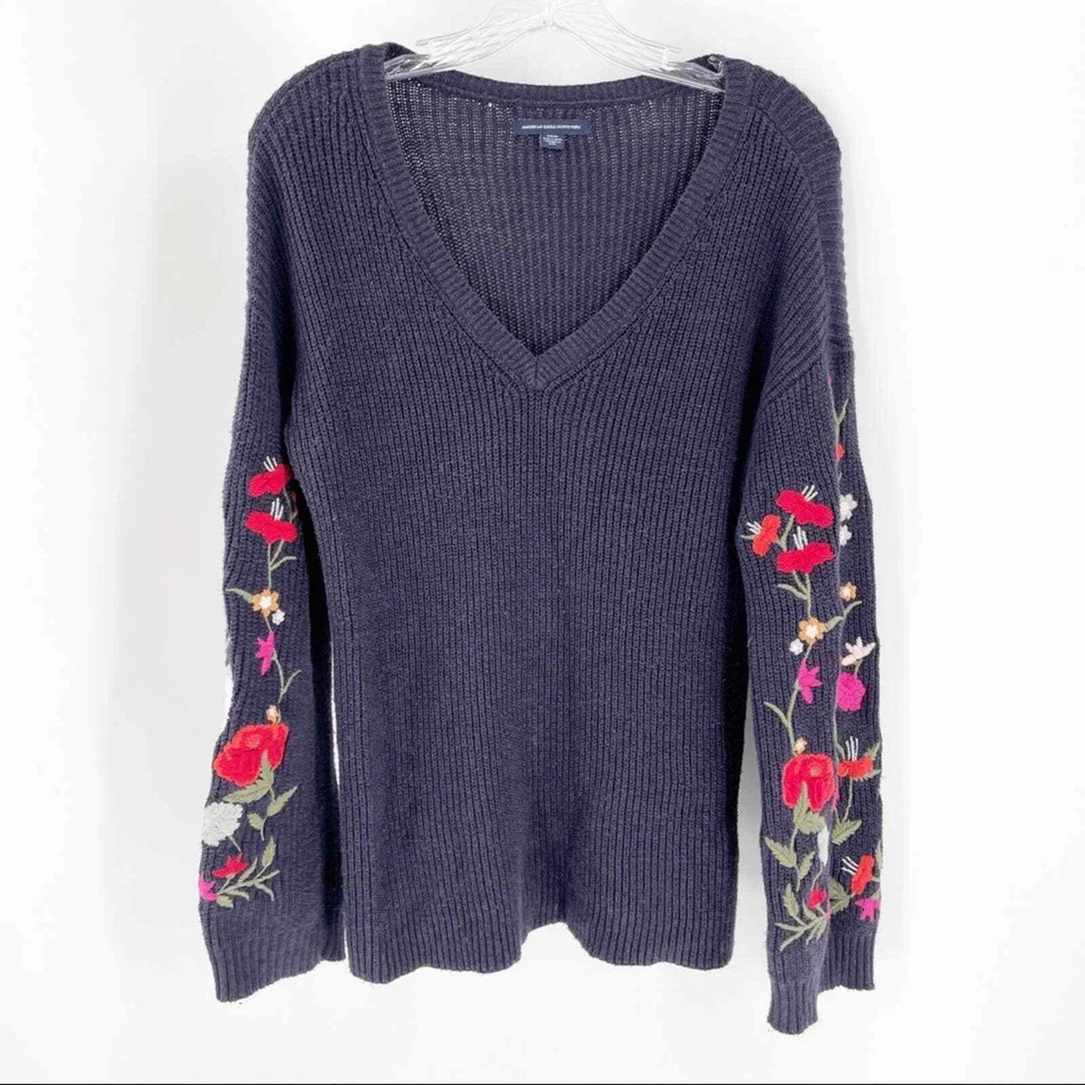 American eagle embroidered best sale sweater
