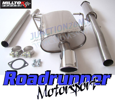 Mini Cooper R50 MK1 Milltek Auspuff Ab-Kat-Anlage Edelstahl SSXM012