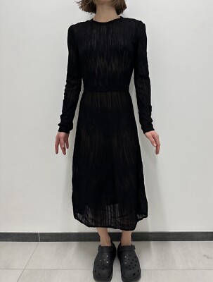 Missoni Mesh Black Midi Openwork Knit Dress | eBay