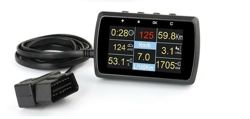 Car OBD OBD2 HUD Head-Up Display Speedometer Digital Alarm Gauge Fault Code - Picture 5 of 11