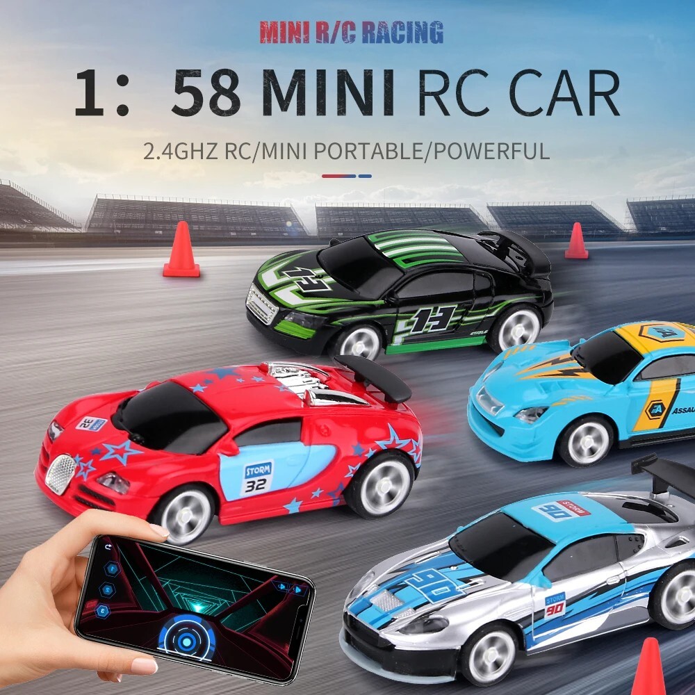 Race the 58 MINI RC Car – Drift-Buggy, Bluetooth-Controlled Toy!