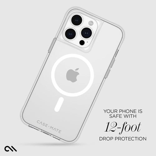 Case-Mate Apple iPhone 15 Pro Max Case Ultra Tough Clear MagSafe Shockproof $45 - Imagen 5 de 11