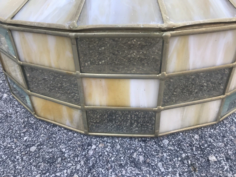 Lámpara colgante de techo estilo Tiffany Artes y manualidades Misión colgante Foto 4 de 4