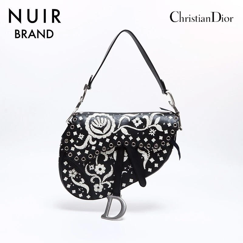 Christian Dior Sac à Bandoulière Sac Selle Cuir Sac à Main Mode Accessoires d20