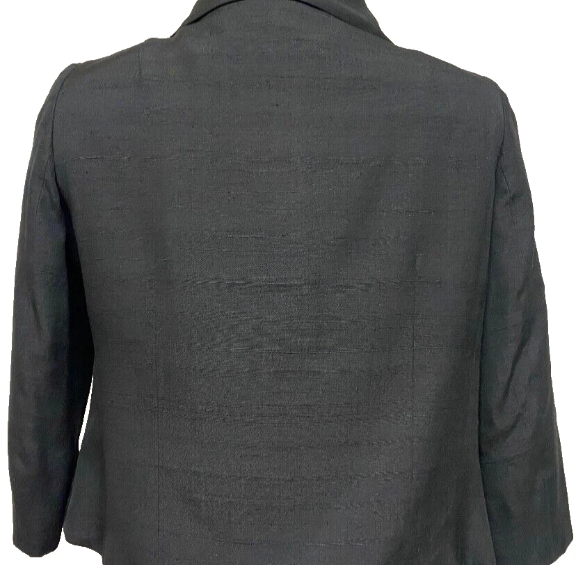 Chaqueta de seda de colección de los años 50 para mujer negra talla S City of Paris San Francisco Philippe C Foto 2 de 4
