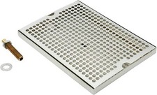 Stainless Steel Drip Tray 12" x 9" Draft Beer Kegerator Keg with Drain Beverage