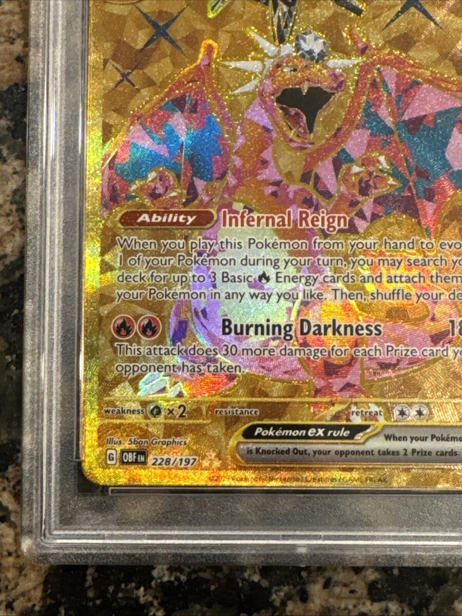2023 Pokemon OBF EN #228/197 Charizard EX Hyper Rare PSA 10 2023 Pokemon OBF EN #228/197 Charizard EX Hyper Rare PSA 10