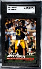 Tom Brady 2000 Fleer Ultra Rookie Card #234- SGC Slabbed Authentic Patriots/GOAT