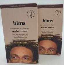 Hims Hair Color and Conditioner Under Cover Medium Brown 5fl oz, 2pk, Brand New